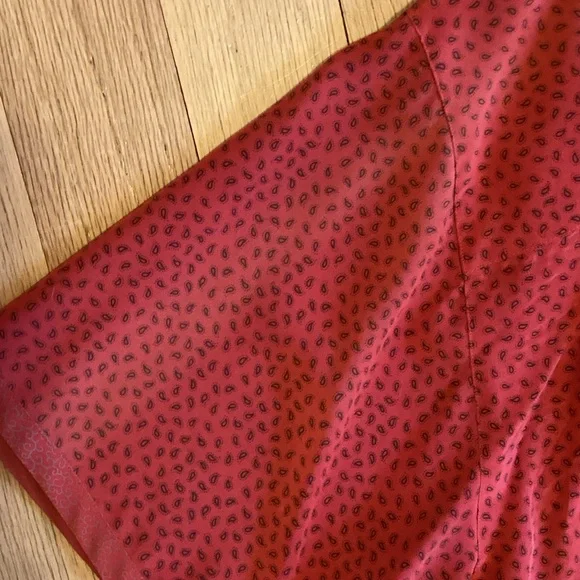 Ellen Tracy Chic Red Silk Pantsuit - Picture 11 of 16